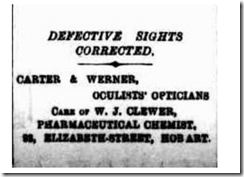 oculist hobart mercury 1896