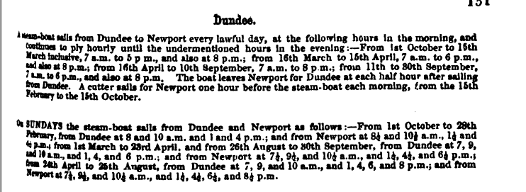 bradshaw dundee ferry